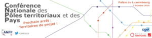 Bannière CNPP 2019 (Conférences Nationales des pôles territoriaux et et des Pays)