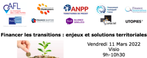 Finacer les transitions: enjeux et solutions territoriales